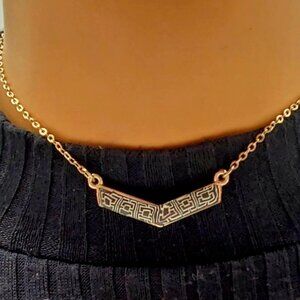 Jilzarah Gold Tone Pendant Necklace